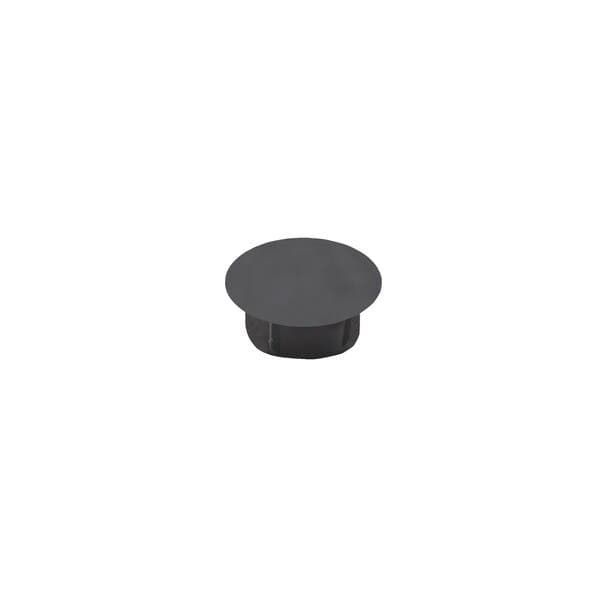 Tapa Furo 12mm Preto Encaixe para Móveis Sfor 20 peças