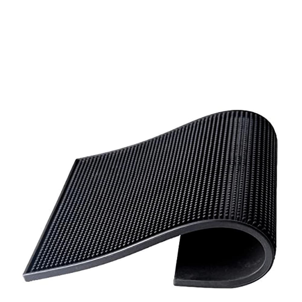 Tapete Escorredor de Silicone Preto 60x8cm