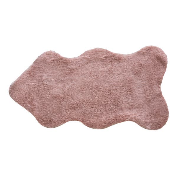 Tapete Ondulado 0,47x0,9m Jolitex Ternille Liso Melody Rosa