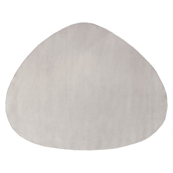 Tapete Orgânico 1,95X2,45m Tapetes São Carlos Liso Zoyo Siena Cinza