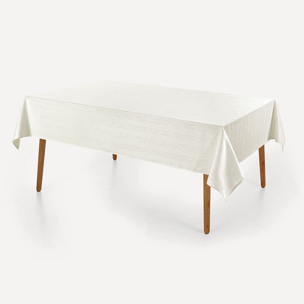 Toalha de Mesa Retangular 6 L 1,60mx2,20m Serena Branco
