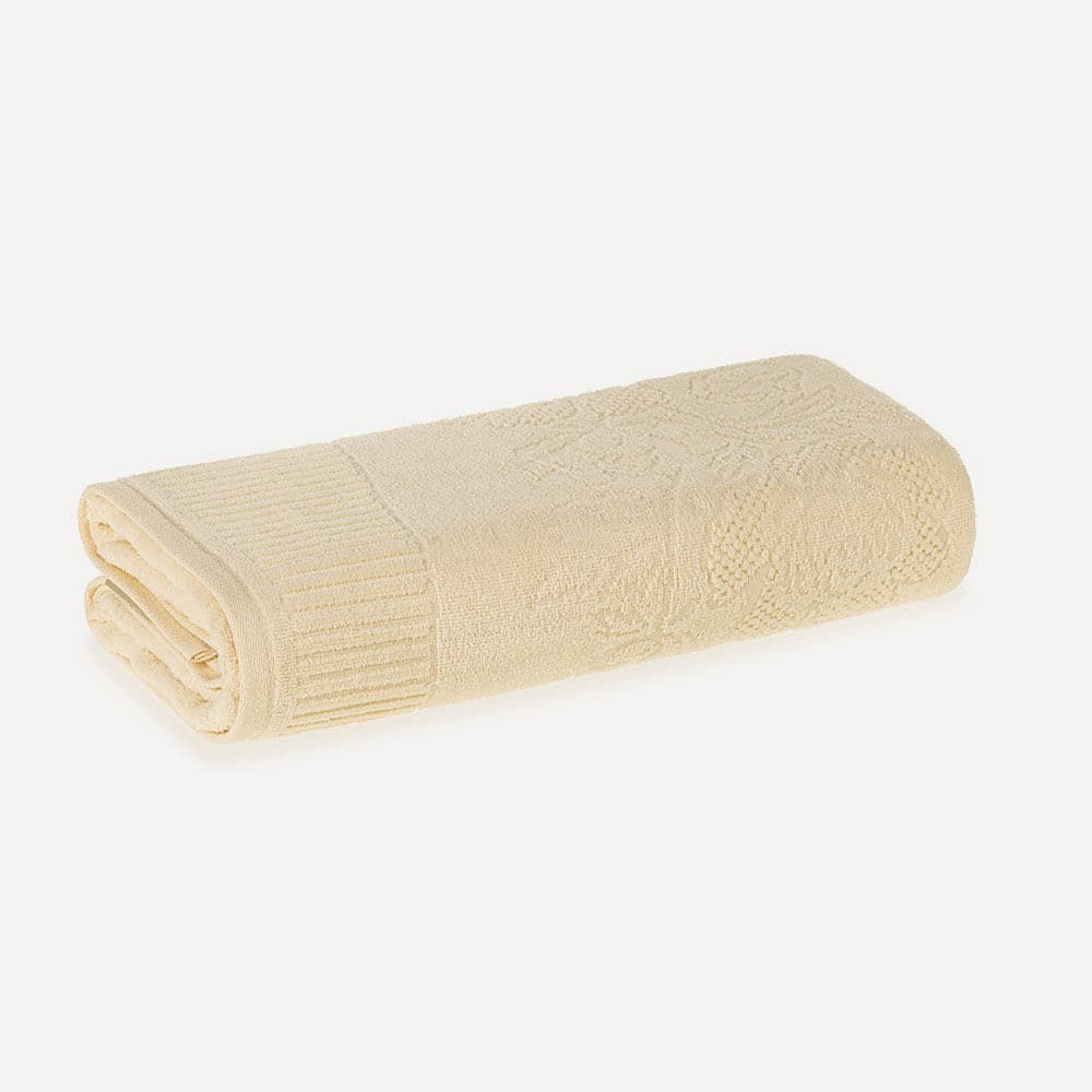Toalha de Rosto Fio Penteado 100% Algodão Grace Vanilla