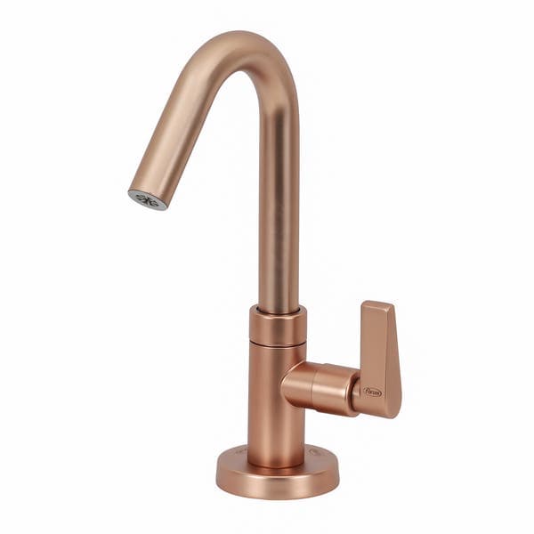 Torneira de Pia para Banheiro com Bica Média Rose Gold Clock Forusi