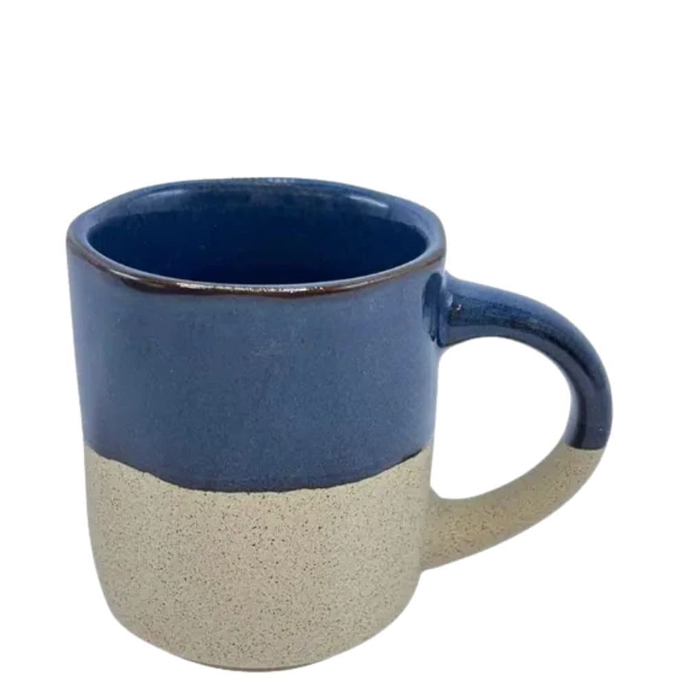 Xícara para Café de Cerâmica Rustic Azul 100ml 6pçs