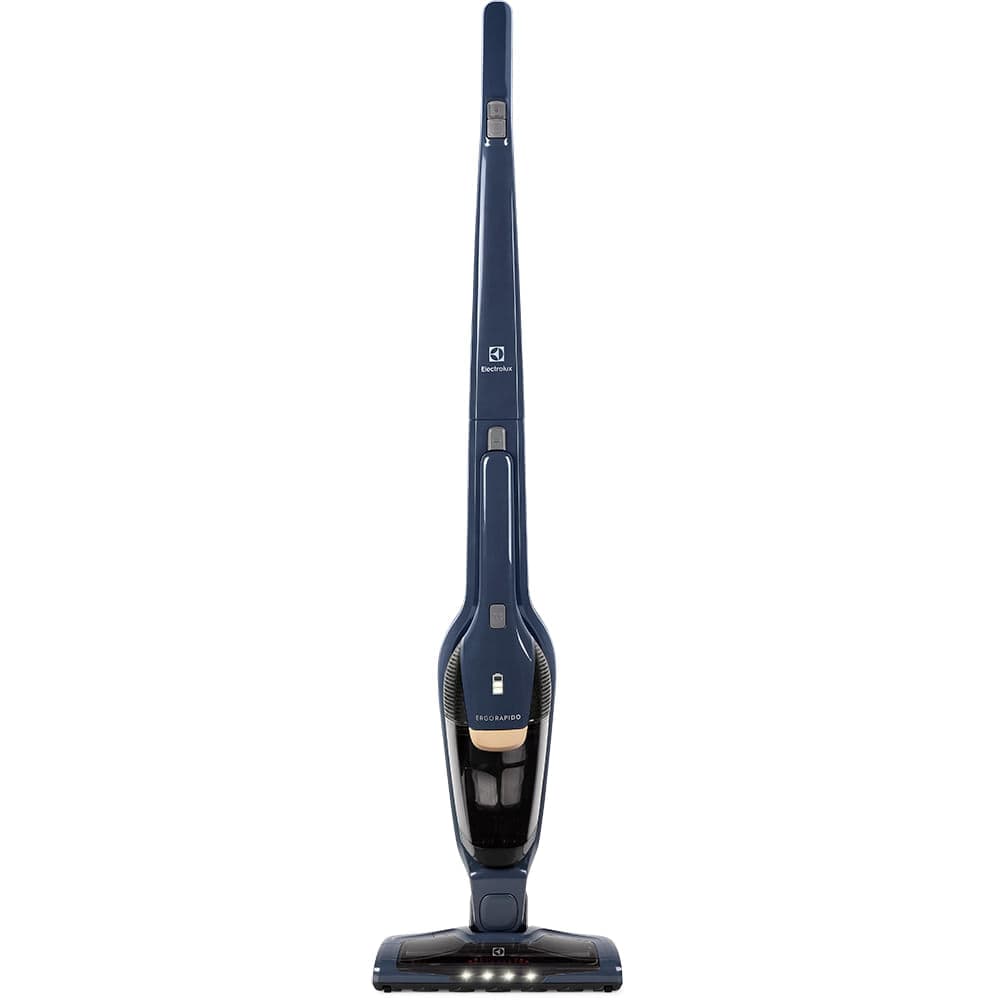 Aspirador de Pó Vertical Sem Fio Electrolux Ergorapido 2 em 1 Luz LED até 38 min Azul (ERG25N)
