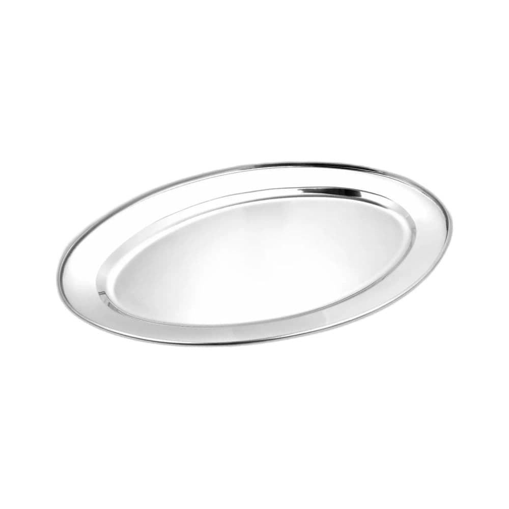 Bandeja Servir Inox Oval 24cm - Dolce Home