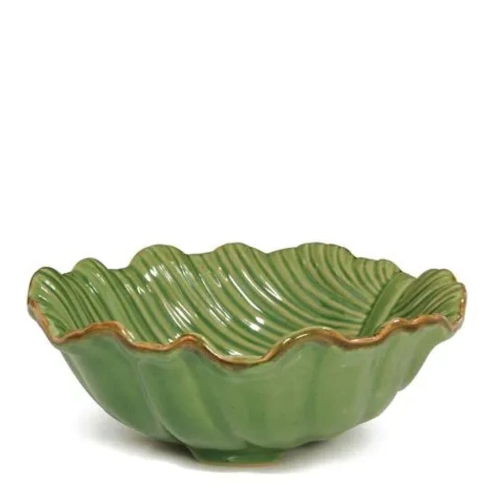 Bowl de Cerâmica Tropical Leaf 17x7cm