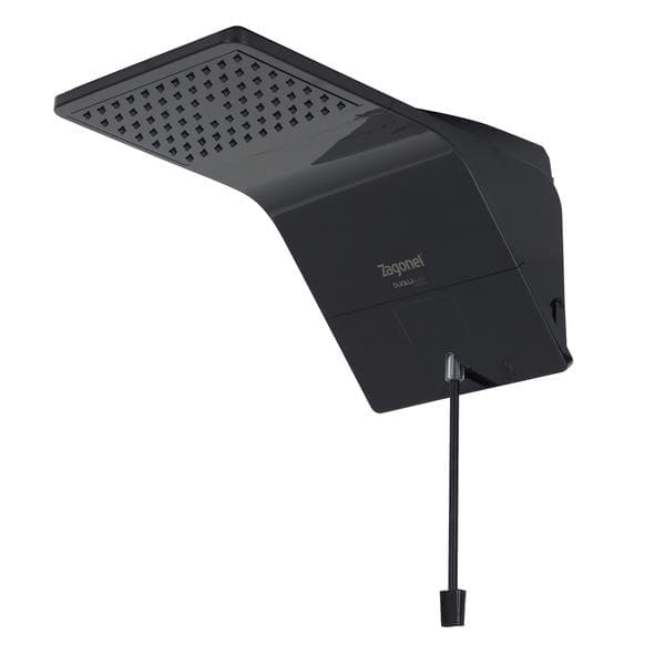 Chuveiro Elétrico Eletrônico 127V (110V) 5500w Preto Quadrado Ducali Zagonel