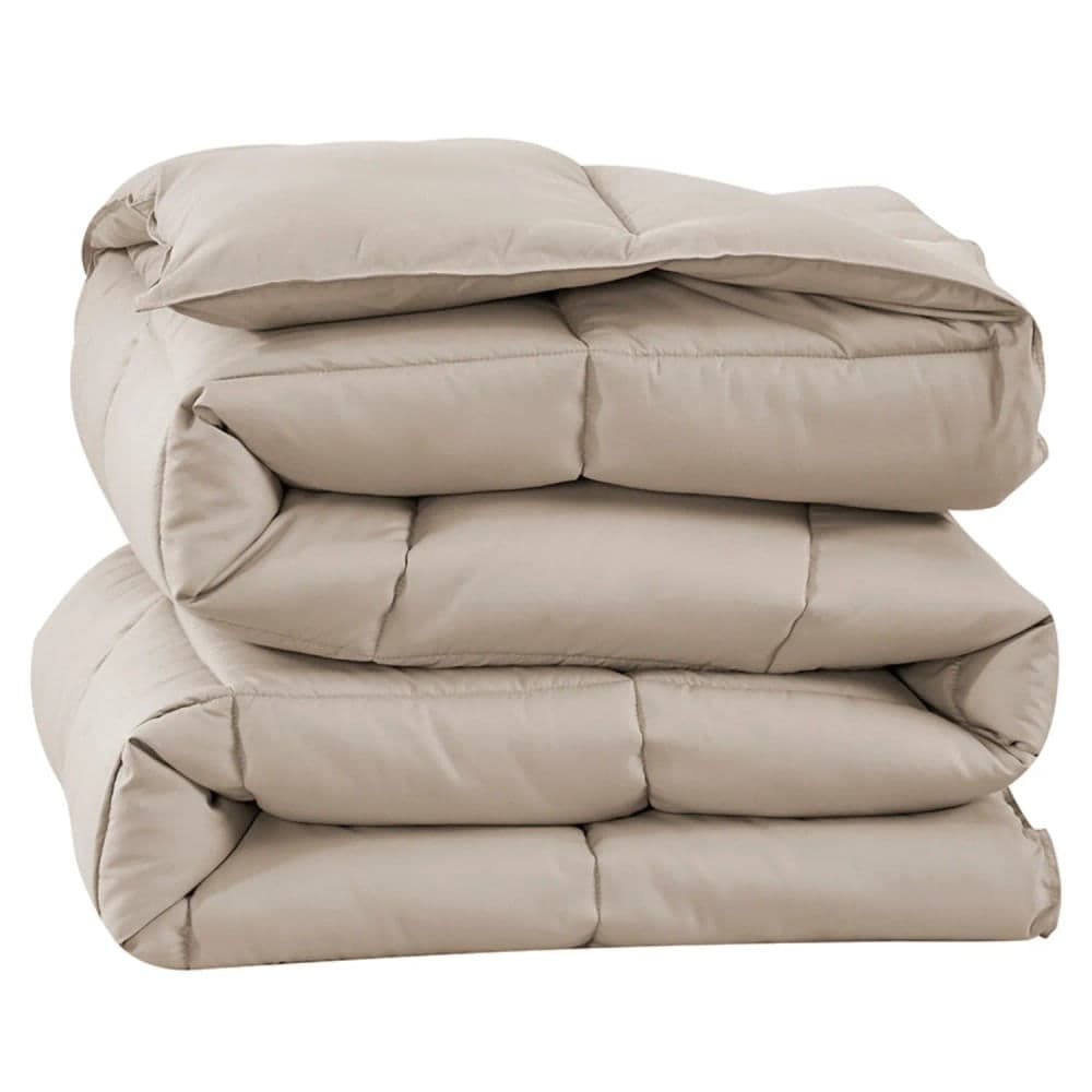 Edredom Queen Ecopluma 2,40x2,60m Bege - Camesa