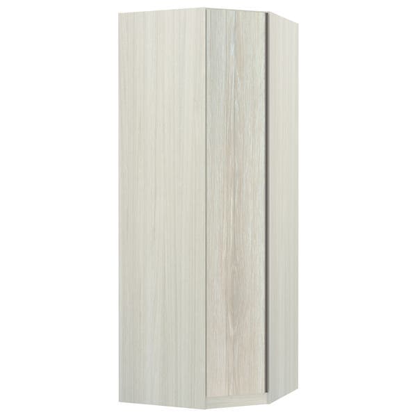 Guarda-Roupa de Canto Diagonal Modulado Legno Crema 1 Porta de Abrir MDP 236x83,8x83,8cm Prime Luciane
