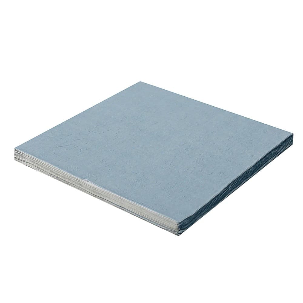 Guardanapo de Papel 2 Folhas 20 Unidades 33cm Relevo Azul Bebe - Silver Plastic