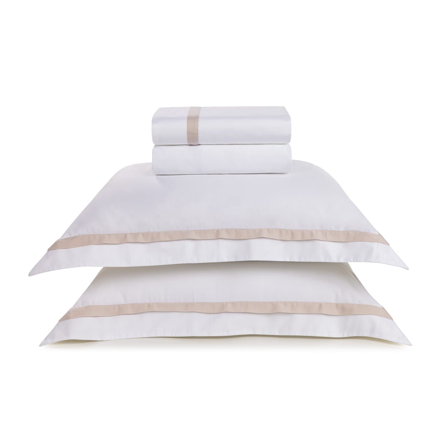 Jogo De Cama Super King Verselli 300 Fios Trussardi Branco/Rose 2,80 x 2,80 m