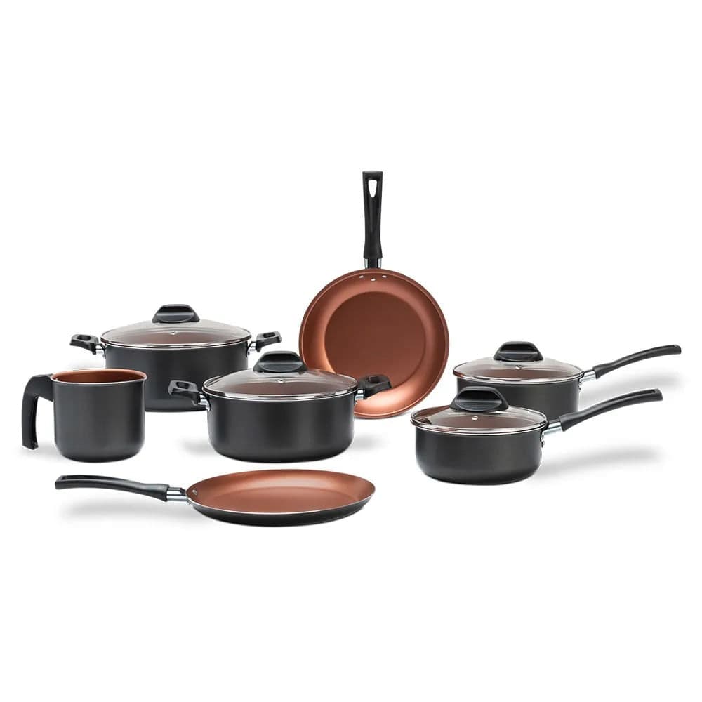 Jogo de Panelas Topázio 7 Peças Cinza Range - Brinox
