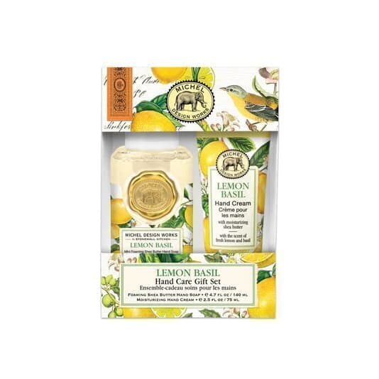 Kit Sabonete Líquido e Creme De Mãos Lemon Basil Michel Design Works