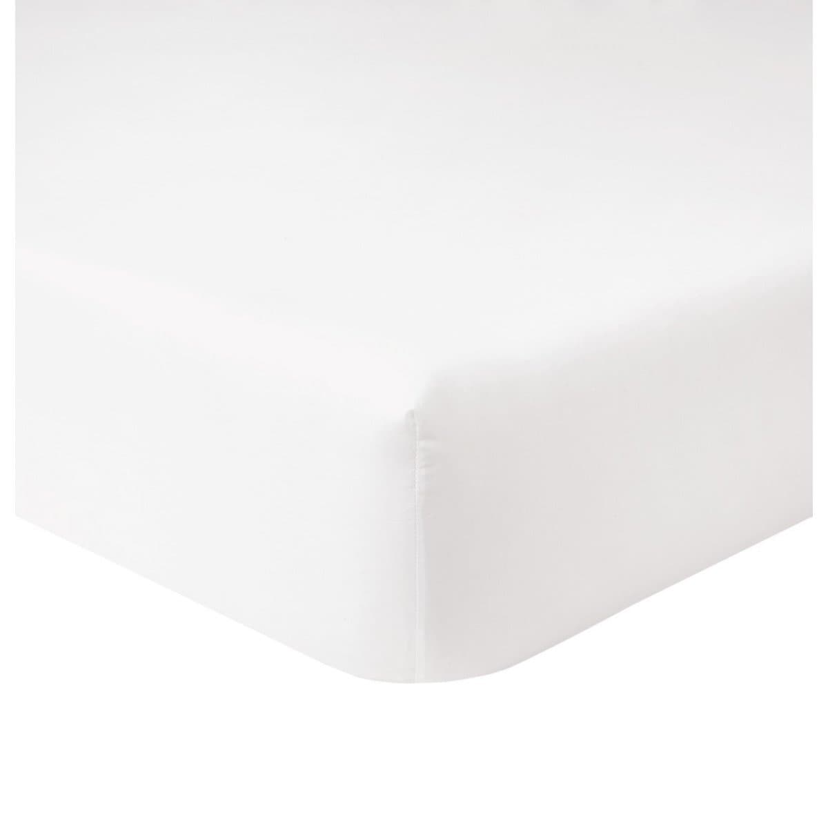 Lençol com Elástico Triomphe Queen 300 Fios Algodão Orgânico Yves Delorme Branco