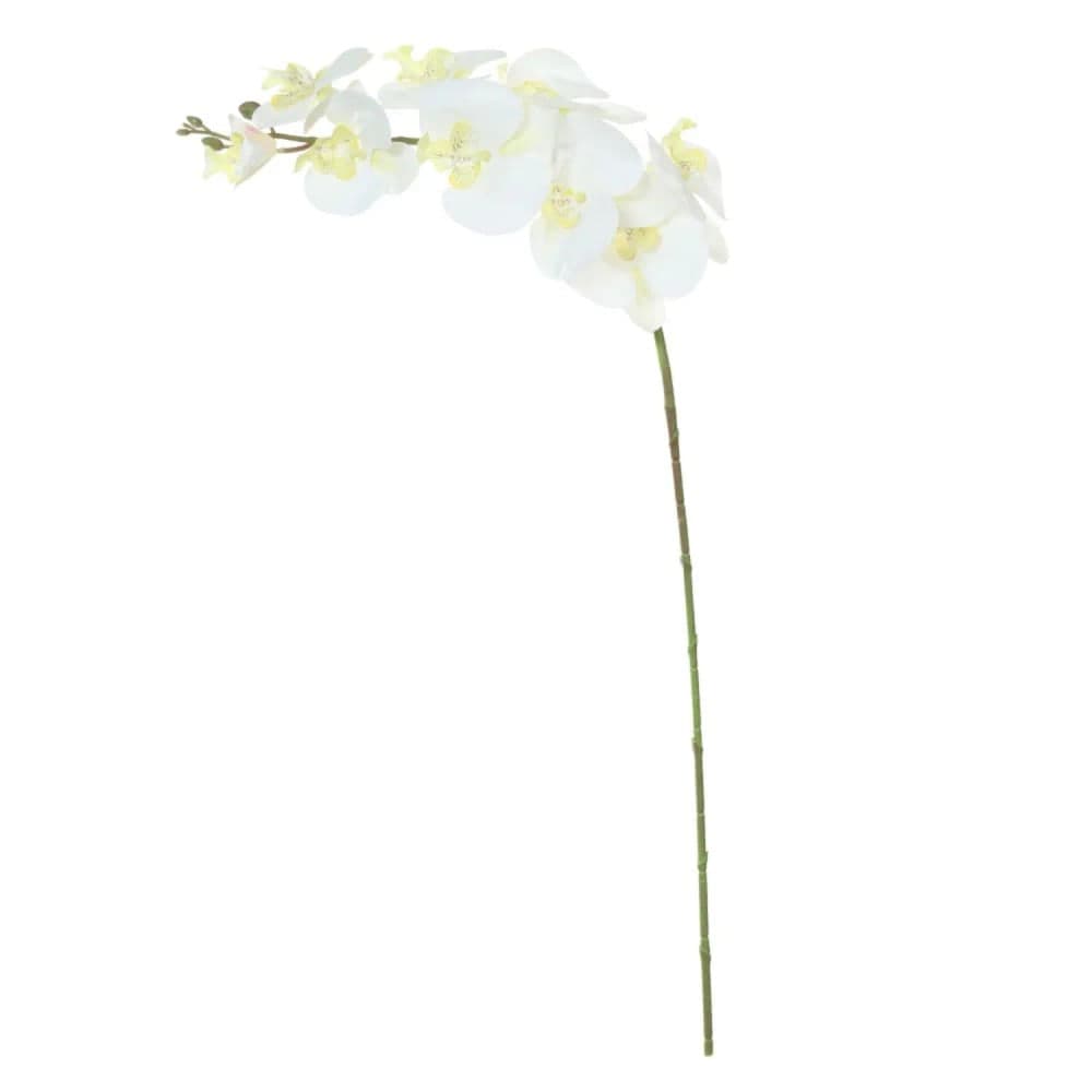 Orquídea Phalaenopsis Artificial 96cm Branco - Florarte