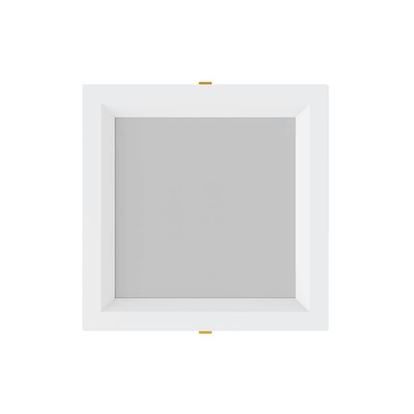 Painel de Led Embutir Quadrado Borda Recuada Luz 3 em 1 20W Inspire 29,5x29,5cm Branco Bivolt