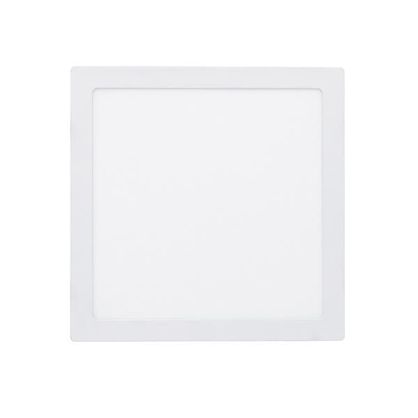 Painel de Led Embutir Quadrado Luz Branca 24W LLUM Bronzearte 29,5x29,5cm Branco Bivolt