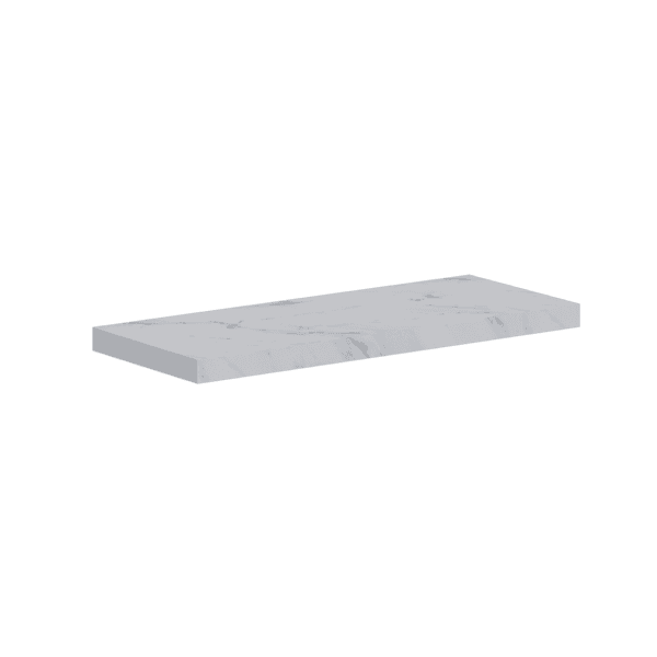 Prateleira de Porcelanato 100x40cm Branco Unique Cozimax