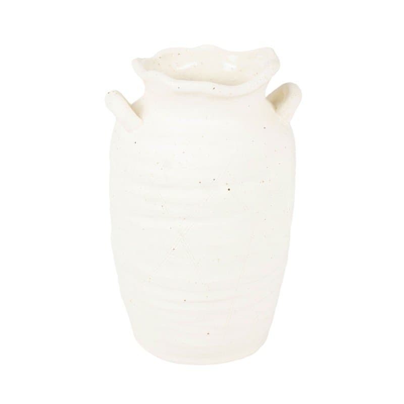 Vaso de Cerâmica Lucatti Branco